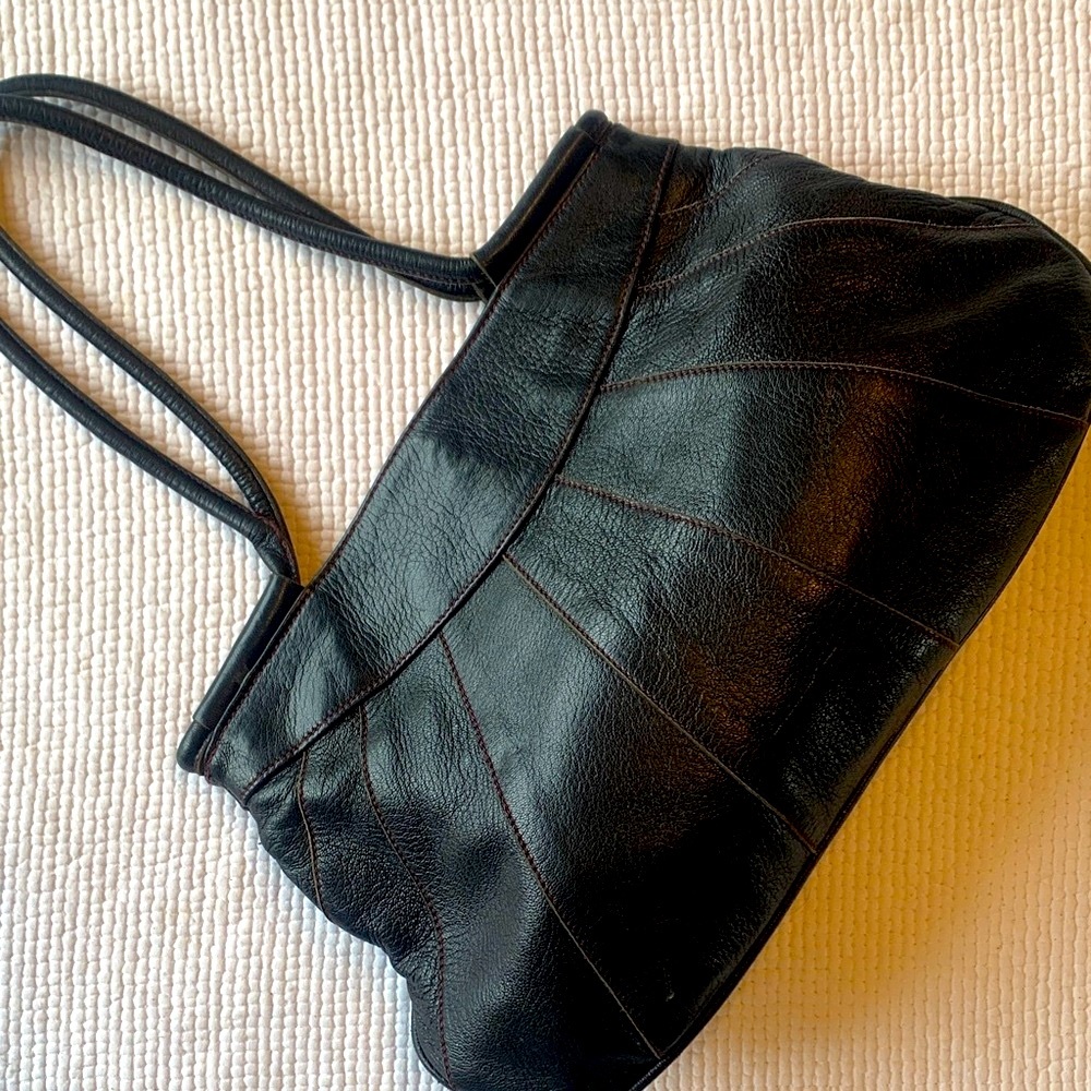 Christopher Kon Black Leather Shoulder Bag